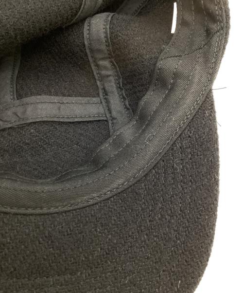 SUPREME（シュプリーム）Supreme (シュプリーム) Harris Tweed (ハリスツイード) Camp Cap / キャンプキャップ / USA製 ブラック サイズ:-の古着・服飾アイテム