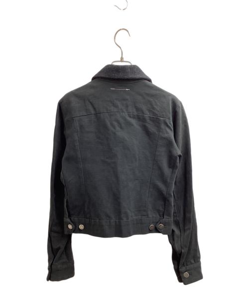 MM6 Maison Margiela（エムエムシックスメゾンマルジェラ）MM6 Maison Margiela　　 (エムエムシックスメゾンマルジェラ) 襟切替トラッカージャケット / 本人期 / イタリア製 ブラック サイズ:40の古着・服飾アイテム