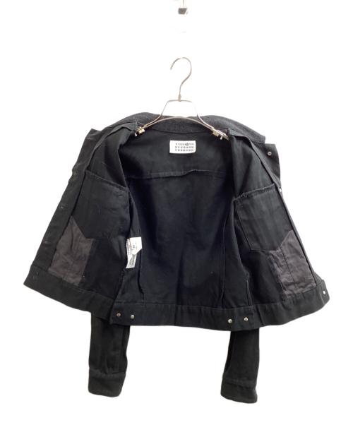 MM6 Maison Margiela（エムエムシックスメゾンマルジェラ）MM6 Maison Margiela　　 (エムエムシックスメゾンマルジェラ) 襟切替トラッカージャケット / 本人期 / イタリア製 ブラック サイズ:40の古着・服飾アイテム