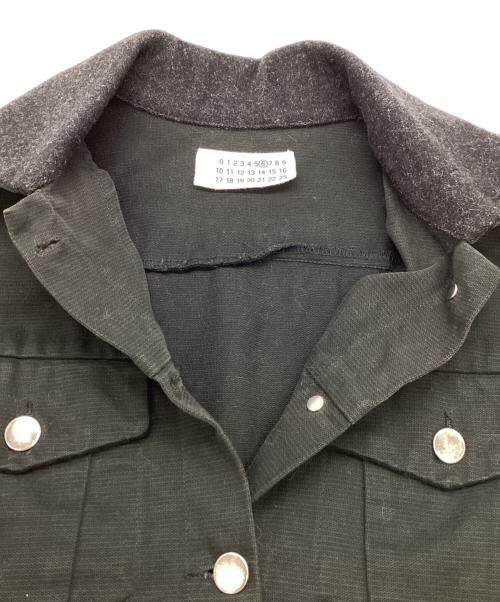 MM6 Maison Margiela（エムエムシックスメゾンマルジェラ）MM6 Maison Margiela　　 (エムエムシックスメゾンマルジェラ) 襟切替トラッカージャケット / 本人期 / イタリア製 ブラック サイズ:40の古着・服飾アイテム