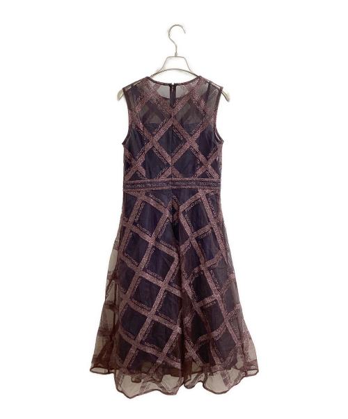 GRACE CLASS（グレースクラス）GRACE CLASS (グレースクラス) チェックチュールドレス / 0222335069 ブラウン サイズ:38の古着・服飾アイテム