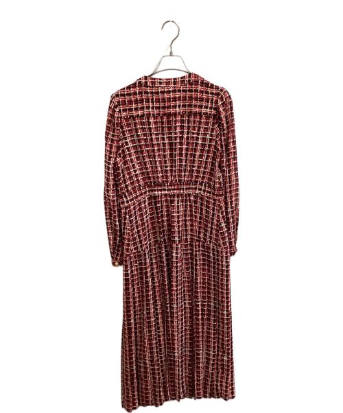 Diagram（ダイアグラム）Diagram (ダイアグラム) ツイードプリントワンピース　0322431142 レッド サイズ:36の古着・服飾アイテム