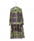 Diagramダイアグラム）の古着「Kika Print Tiered Dress / キカプリントティアードワンピース / 0323431042」｜マルチカラー