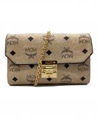 MCMエムシーエム）の古着「shoulder bag / ショルダーバッグ / MYZ7SME04IG001」｜ベージュ