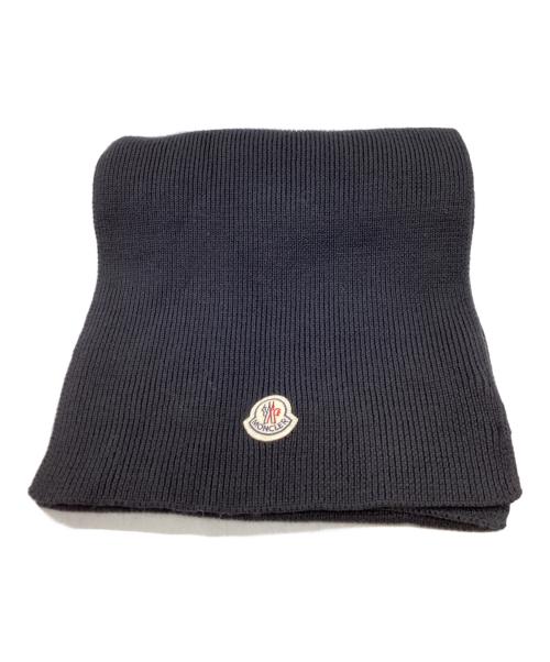 MONCLER（モンクレール）MONCLER　 (モンクレール) SCIARPA ウール マフラー / イタリア製 / Made In Italy ブラックの古着・服飾アイテム