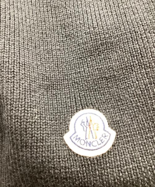 MONCLER（モンクレール）MONCLER　 (モンクレール) SCIARPA ウール マフラー / イタリア製 / Made In Italy ブラックの古着・服飾アイテム