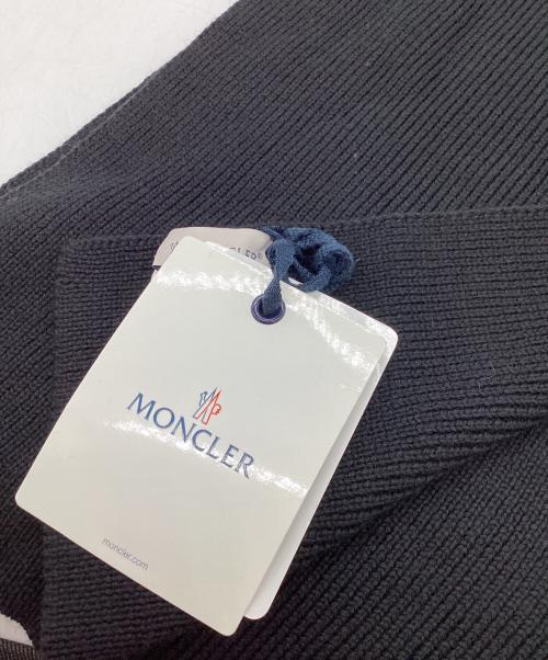 MONCLER（モンクレール）MONCLER　 (モンクレール) SCIARPA ウール マフラー / イタリア製 / Made In Italy ブラックの古着・服飾アイテム