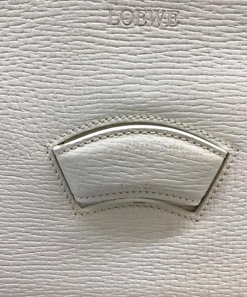 LOEWE（ロエベ）LOEWE (ロエベ) バルセロナハンドバッグ ホワイトの古着・服飾アイテム