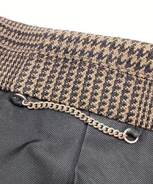 JOHN LAWRENCE SULLIVAN（ジョン ローレンス サリバン）JOHN LAWRENCE SULLIVAN (ジョン ローレンス サリバン) GLEN CHECK W-JACKET / グレンチェックダブルジャケット / テーラードジャケット ブラウン サイズ:46の古着・服飾アイテム