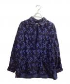 NEZU YOHINTENネヅヨウヒンテン）の古着「プルオーバーシャツ / 200421」｜ブラック×ブルー