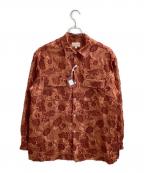 NEZU YOHINTENネヅヨウヒンテン）の古着「ラワーバックカットジャカードシャツ / 200620」｜オレンジ