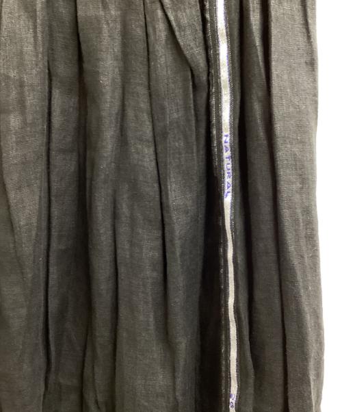pas de calais（パドカレ）pas de calais (パドカレ) HEMP LONG SKIRT / ヘンプロングスカート / 7276-290 / Made in JAPAN ブラック サイズ:36の古着・服飾アイテム