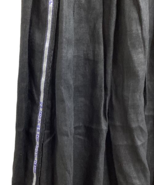 pas de calais（パドカレ）pas de calais (パドカレ) HEMP LONG SKIRT / ヘンプロングスカート / 7276-290 / Made in JAPAN ブラック サイズ:36の古着・服飾アイテム