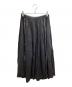 pas de calais（パドカレ）の古着「HEMP LONG SKIRT / ヘンプロングスカート / 7276-290 / Made in JAPAN」｜ブラック