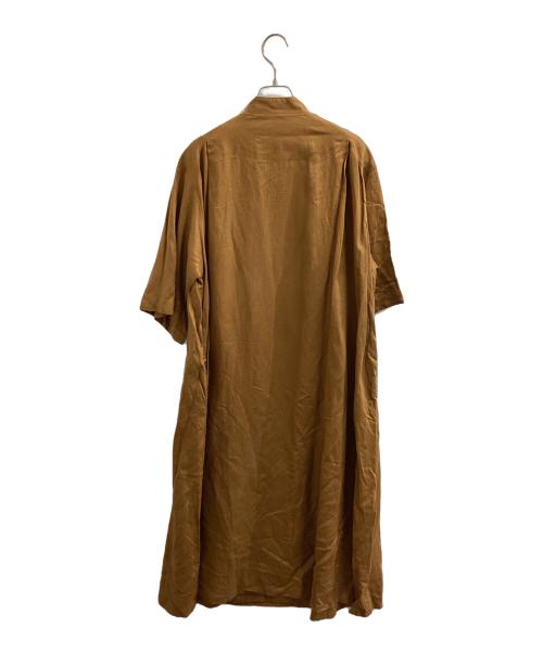 harenoti.（ハレノチ）harenoti. (ハレノチ) リネンボタンワンピース / HA211OP04 ブラウン サイズ:-の古着・服飾アイテム