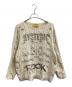 Hysteric Glamour（ヒステリックグラマー）の古着「HYS ROCK Destroyed knit / ヒス ロック クラッシュ セーター / 01253NS01」｜ベージュ