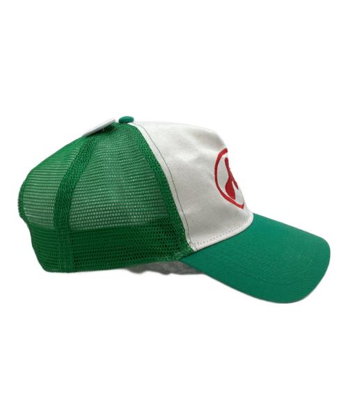 MOWALOLA（モワローラ）MOWALOLA (モワローラ) PUFF PUFF TRUCKER GREEN / パフパフ トラッカー グリーン / Snap back Cao/ スナップバック キャップ グリーン サイズ:FREEの古着・服飾アイテム