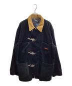 myneマイン）の古着「corduroy fireman CT　G05BL121」｜ブラック