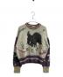 KENZO（ケンゾー）の古着「BOWLING ELEPHANT JUMPER SWEATER / ボウリング エレファント ジャンパー セーター / 23SS / FD55PU3623CM」｜パープル×アイボリー