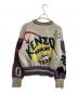 KENZO (ケンゾー) BOWLING ELEPHANT JUMPER SWEATER / ボウリング エレファント ジャンパー セーター / 23SS / FD55PU3623CM パープル×アイボリー サイズ:M：25000円