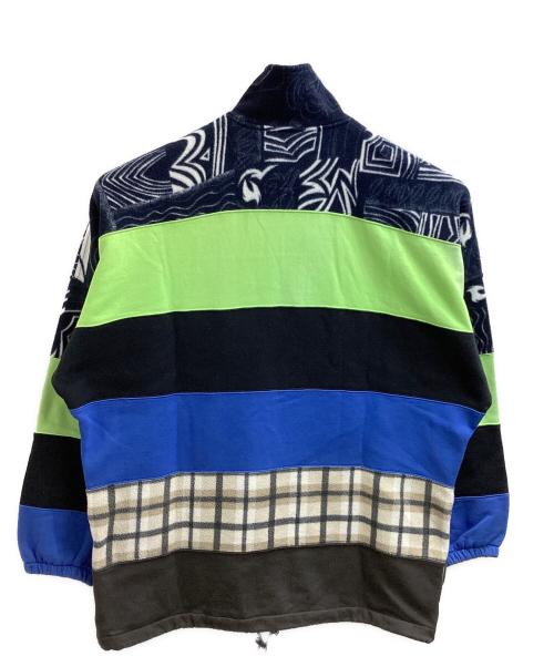 BALENCIAGA（バレンシアガ）BALENCIAGA (バレンシアガ) 18AW パターン切替ハーフジップスウェット / パッチワーク マルチカラー サイズ:Sの古着・服飾アイテム