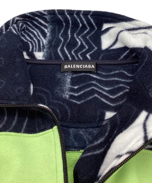 BALENCIAGA（バレンシアガ）BALENCIAGA (バレンシアガ) 18AW パターン切替ハーフジップスウェット / パッチワーク マルチカラー サイズ:Sの古着・服飾アイテム