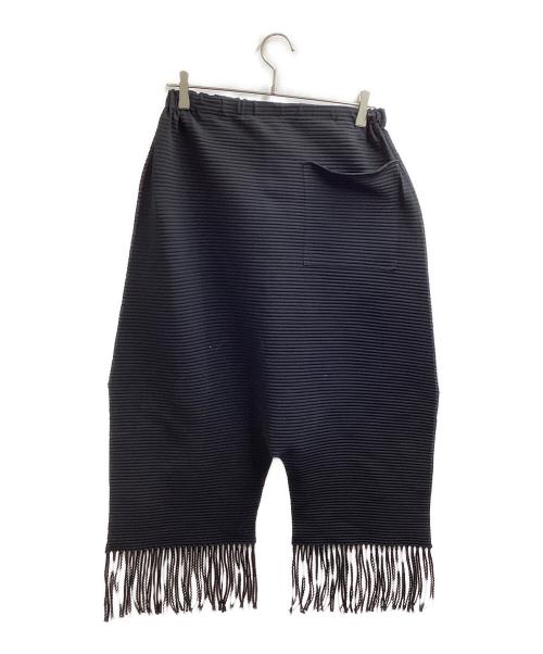 me ISSEY MIYAKE（ミーイッセイ ミヤケ）me ISSEY MIYAKE フリンジプリーツサルエルパンツ / Fringe-pleated Sarrouel Pants / 24ss / Made in JAPAN / 日本製 / MI42KF934 ブラック サイズ:不明の古着・服飾アイテム