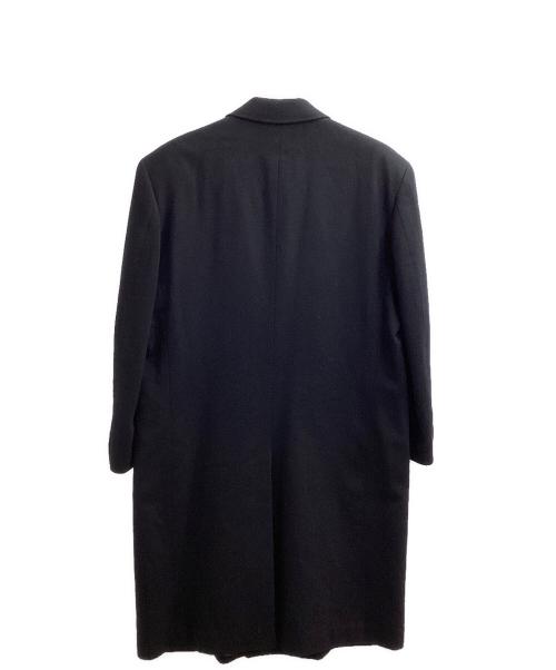 MENI K（MENI K）MENI K (MENI K) カシミヤダブルチェスターコート / Loro Piana社製生地 / ロロピアーナ / 日本製 ブラック サイズ:94A5の古着・服飾アイテム