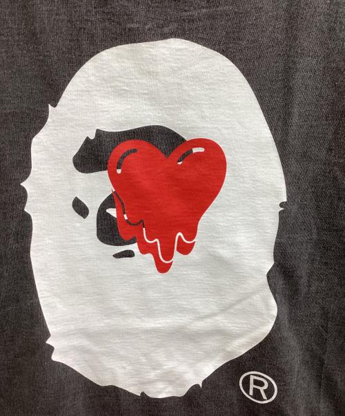 A BATHING APE（アベイシングエイプ）A BATHING APE　 (アベイシングエイプ) EMOTIONALLY UNAVAILLABLE (エモーショナリー アンアベイラブル) APE HEAD TEE / エイプ ヘッド ティー / Tシャツ グレー サイズ:XLの古着・服飾アイテム