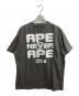 A BATHING APE　 (アベイシングエイプ) EMOTIONALLY UNAVAILLABLE (エモーショナリー アンアベイラブル) APE HEAD TEE / エイプ ヘッド ティー / Tシャツ グレー サイズ:XL：20000円