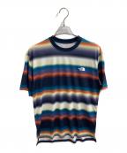 THE NORTH FACEザ ノース フェイス）の古着「ショートスリーブフリーランフラッシュドライボーダークルー / NT62490」｜マルチカラー