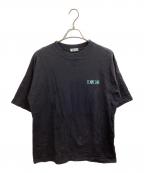 DIOR HOMMEディオール オム）の古着「フラワー刺繍半袖Tシャツ　234J685A0677」｜ブラック