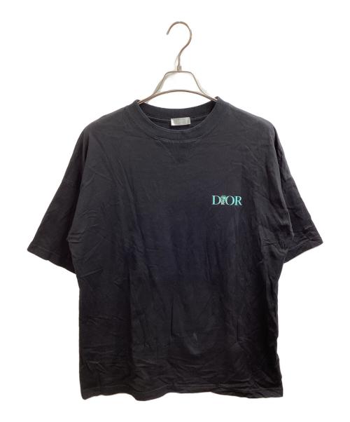 DIOR HOMME（ディオール オム）Dior Homme (ディオール オム) フラワー刺繍半袖Tシャツ　234J685A0677 ブラック サイズ:Ｓの古着・服飾アイテム