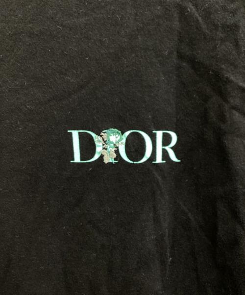 DIOR HOMME（ディオール オム）Dior Homme (ディオール オム) フラワー刺繍半袖Tシャツ　234J685A0677 ブラック サイズ:Ｓの古着・服飾アイテム
