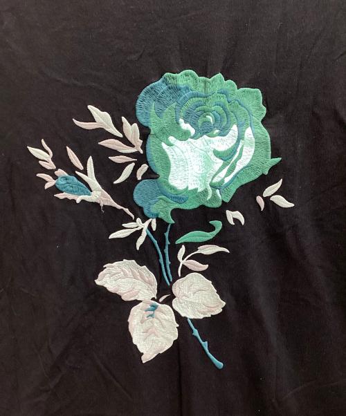 DIOR HOMME（ディオール オム）Dior Homme (ディオール オム) フラワー刺繍半袖Tシャツ　234J685A0677 ブラック サイズ:Ｓの古着・服飾アイテム