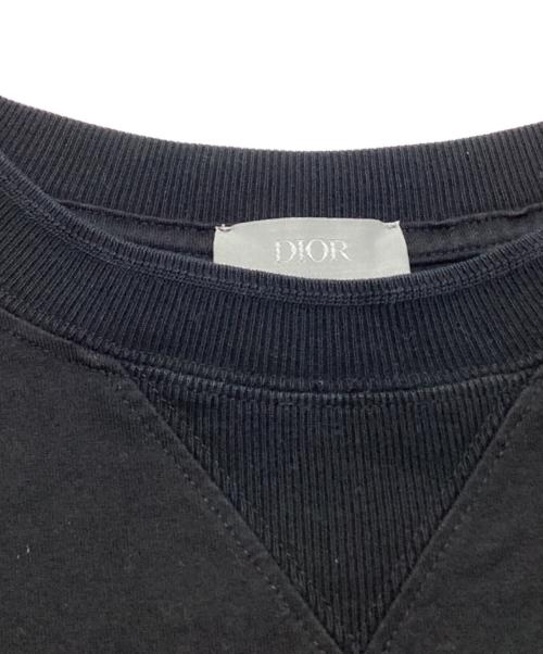 DIOR HOMME（ディオール オム）Dior Homme (ディオール オム) フラワー刺繍半袖Tシャツ　234J685A0677 ブラック サイズ:Ｓの古着・服飾アイテム