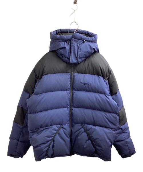 MARMOT（マーモット）Marmot (マーモット) SHIPS (シップス) 別注Parbat Down Parka / パルバットダウンパーカ ブラック×ブルー サイズ:Lの古着・服飾アイテム