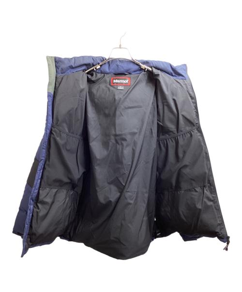 MARMOT（マーモット）Marmot (マーモット) SHIPS (シップス) 別注Parbat Down Parka / パルバットダウンパーカ ブラック×ブルー サイズ:Lの古着・服飾アイテム