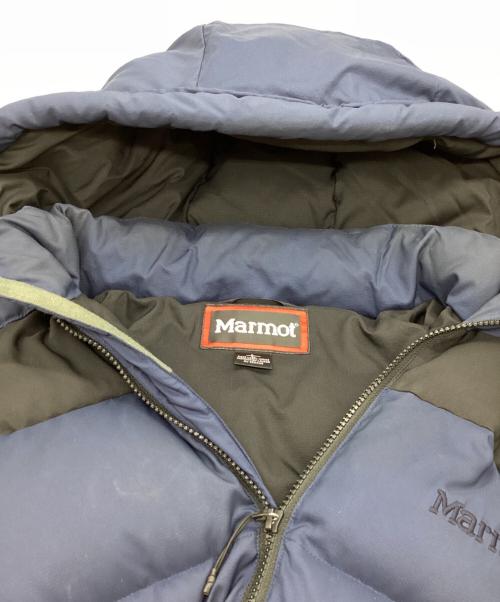 MARMOT（マーモット）Marmot (マーモット) SHIPS (シップス) 別注Parbat Down Parka / パルバットダウンパーカ ブラック×ブルー サイズ:Lの古着・服飾アイテム