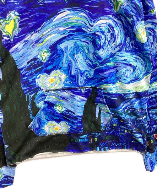 EMOTIONALLY UNAVAILABLE（エモーショナリー・アンアベイラブル）EMOTIONALLY UNAVAILABLE (エモーショナリー・アンアベイラブル) EU HEARRTY NIGHT HOODIE / EU-S22-0000-044 ブルー サイズ:Lの古着・服飾アイテム