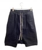 RICK OWENSリックオウエンス）の古着「Sarrouel shorts / サルエルショーツ / RU19F4384-CF / Made in ITALY / イタリア製」｜ブラック