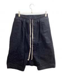 RICK OWENS（リックオウエンス）の古着「Sarrouel shorts / サルエルショーツ / RU19F4384-CF / Made in ITALY / イタリア製」｜ブラック