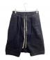 RICK OWENS（リックオウエンス）の古着「Sarrouel shorts / サルエルショーツ / RU19F4384-CF / Made in ITALY / イタリア製」｜ブラック