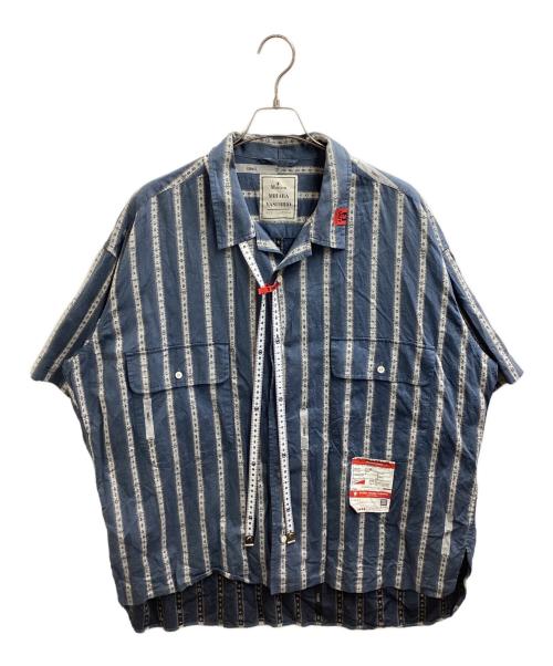 Maison MIHARA YASUHIRO（メゾン ミハラ ヤスヒロ）Maison MIHARA YASUHIRO (メゾン ミハラ ヤスヒロ) Majour Jaquard H/S Shirts　/　A06SH102 ブルー サイズ:44の古着・服飾アイテム