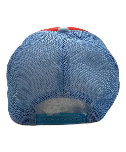 Stockholm Surfboard Club（ストックホルム サーフボード クラブ）Stockholm SURFBOARD CLUB (ストックホルム サーフボード クラブ) キャップ レッド×ブルーの古着・服飾アイテム