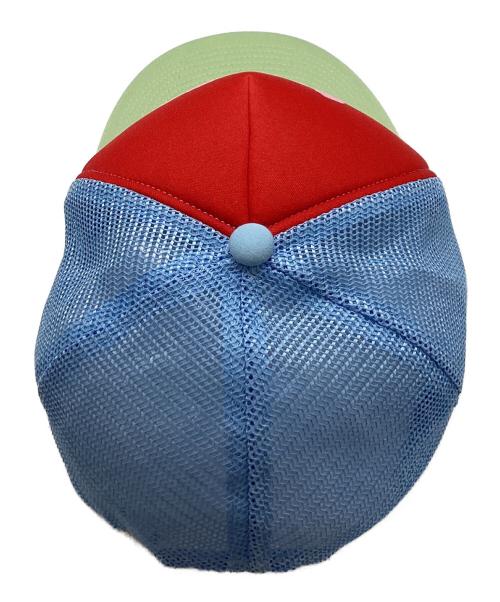 Stockholm Surfboard Club（ストックホルム サーフボード クラブ）Stockholm SURFBOARD CLUB (ストックホルム サーフボード クラブ) キャップ レッド×ブルーの古着・服飾アイテム