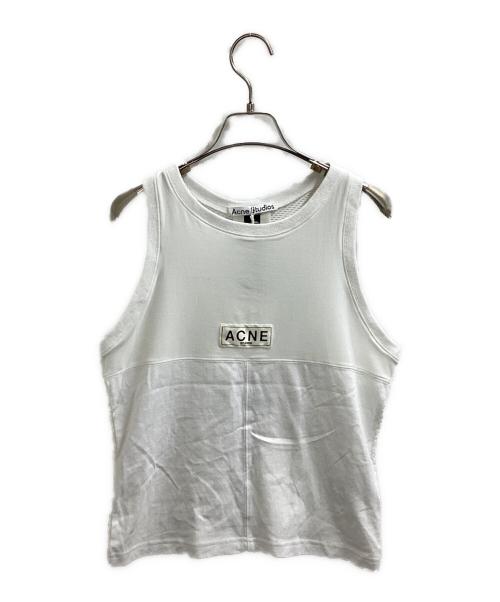 Acne studios（アクネ ストゥディオズ）ACNE STUDIOS (アクネ ストゥディオズ) Logo Tank Top Optic　FN-MN-TSHI000568 ホワイト サイズ:Ｍの古着・服飾アイテム