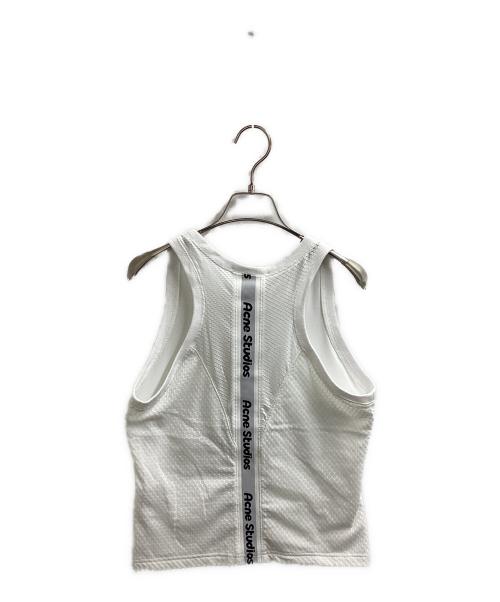 Acne studios（アクネ ストゥディオズ）ACNE STUDIOS (アクネ ストゥディオズ) Logo Tank Top Optic　FN-MN-TSHI000568 ホワイト サイズ:Ｍの古着・服飾アイテム