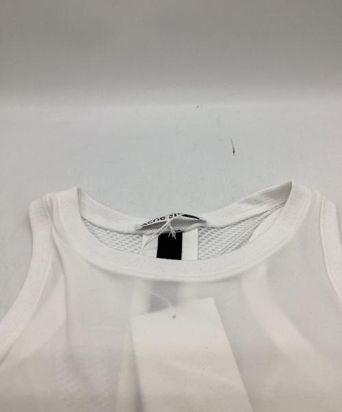 Acne studios（アクネ ストゥディオズ）ACNE STUDIOS (アクネ ストゥディオズ) Logo Tank Top Optic　FN-MN-TSHI000568 ホワイト サイズ:Ｍの古着・服飾アイテム