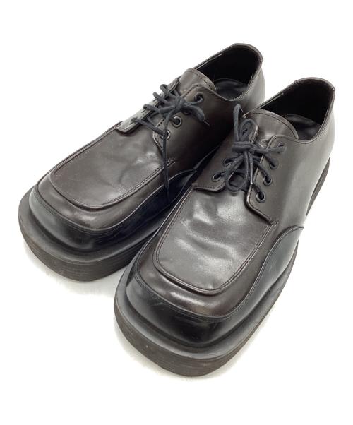 ANDERSSON BELL（アンダーソンベル）Andersson Bell (アンダーソンベル) Square Martin 23 Derby Shoes / スクエアトゥ / ダービーシューズ ブラウン サイズ:41の古着・服飾アイテム